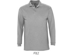 SOL´S Winter II Piqué polo s dlouhým rukávem 25.1353 grey melange