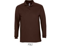 SOL´S Winter II Piqué polo s dlouhým rukávem 25.1353 chocolate