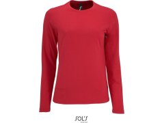 SOL´S Imperial LSL Women Dámské tričko s&nbsp;dlouhým rukávem 25.2075 red