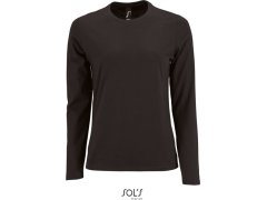 SOL´S Imperial LSL Women Dámské tričko s&nbsp;dlouhým rukávem 25.2075 deep black
