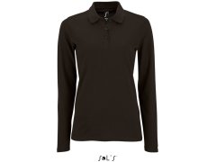 SOL´S Perfect LSL Women Dámské piqué polo s&nbsp;dlouhým rukávem 25.2083 black