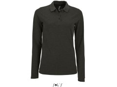 SOL´S Perfect LSL Women Dámské piqué polo s dlouhým rukávem 25.2083 charcoal melange