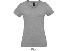 SOL´S Imperial V Women Dámské tričko do V z těžké bavlny 25.2941 grey melange