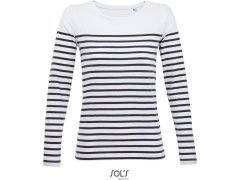 SOL´S Matelot LSL Women Dámské pruhované tričko s&nbsp;dlouhým rukávem 25.3100 white/navy
