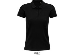 SOL´S Planet Women Dámské piqué polo z&nbsp;bio bavlny 25.3575 black