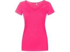 Promodoro 1525 Dámské tričko X.O s&nbsp;výstřihem do V 40.1525 bright rose