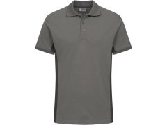 Promodoro 4590 Unisex kontrastní pracovní polo - EXCD 40.4590 steel grey/charcoal