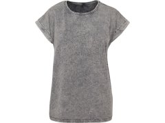 Build your Brand BY 053 Dámské tričko "Acid Wash" 56.0053 grey black