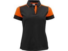 Printer Prime Polo Women Dámské piqué polo z těžké bavlny 61.5025 black/orange