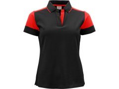 Printer Prime Polo Women Dámské piqué polo z těžké bavlny 61.5025 black/red