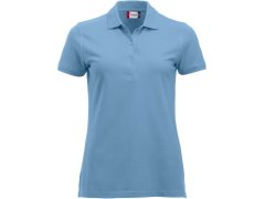 Clique Classic Marion S/S Dámské piqué polo z těžké bavlny 67.8246 light blue