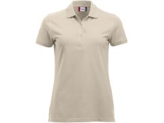 Clique Classic Marion S/S Dámské piqué polo z těžké bavlny 67.8246 light khaki