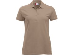 Clique Classic Marion S/S Dámské piqué polo z těžké bavlny 67.8246 caffe latte