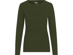 Neutral O 81050 Dámské tričko s&nbsp;dlouhým rukávem 77.8150 military