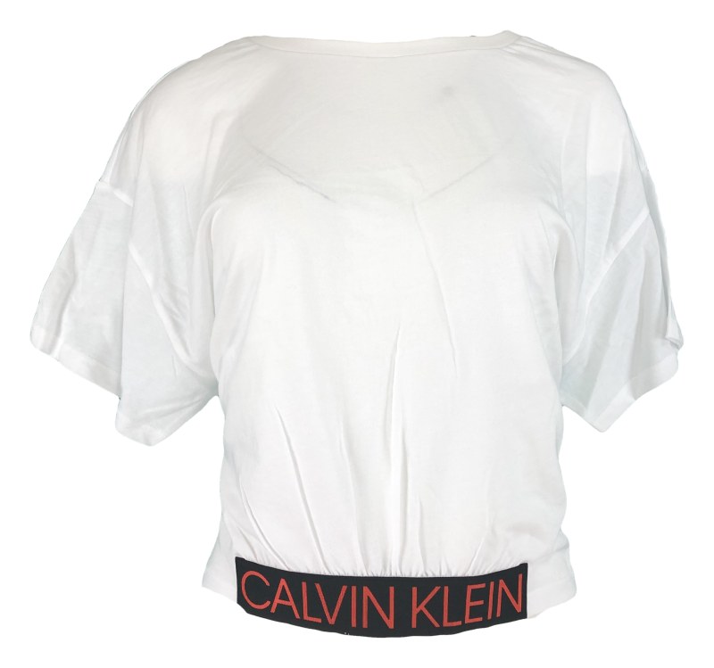 Dámské triko s krátkým rukávem KW0KW00726 bílá - Calvin Klein