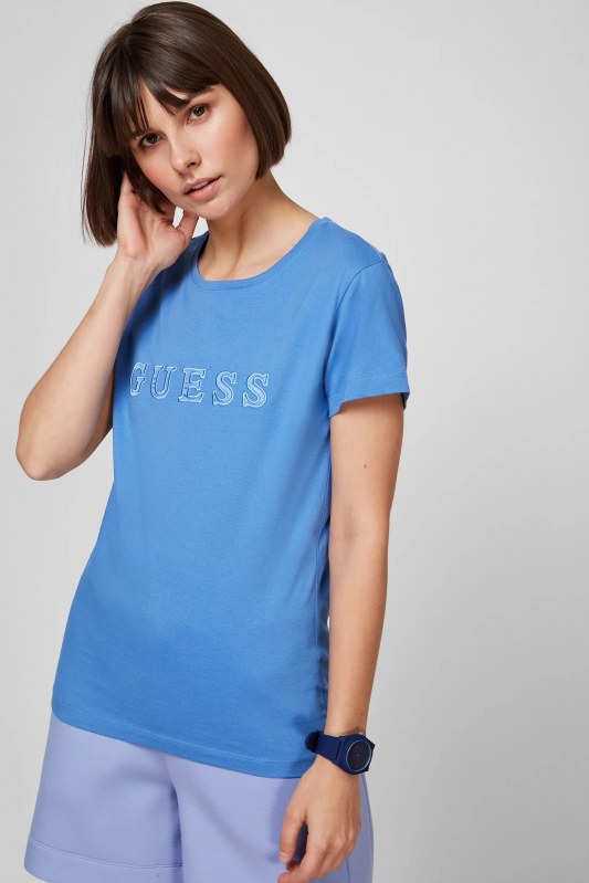 Dámské tričko O1GA05K8HM0 - G7DS modrá - Guess - Dámské oblečení trika