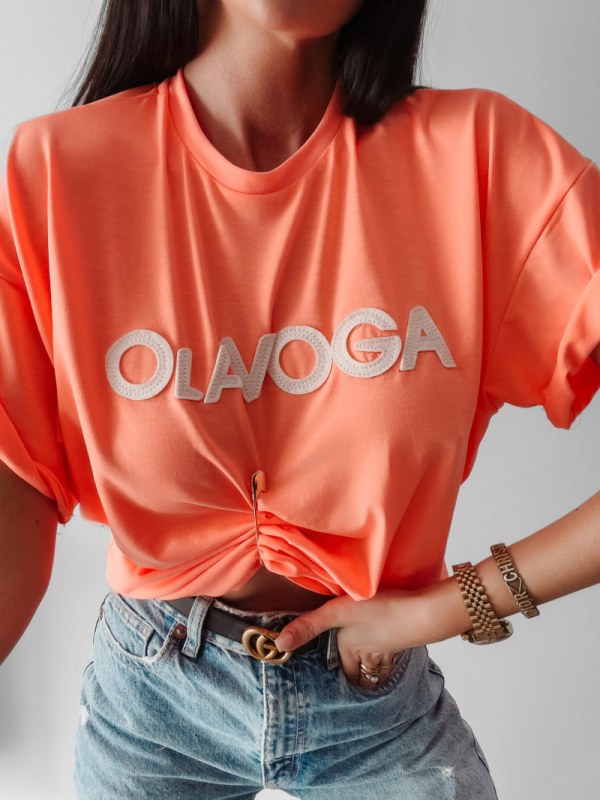 Dámské tričko 277026 korálová - Ola Voga - Dámské oblečení trika