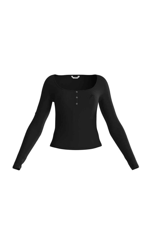 Dámské tričko O3BP01KBXB - JBLK černé - Guess - Dámské oblečení trika