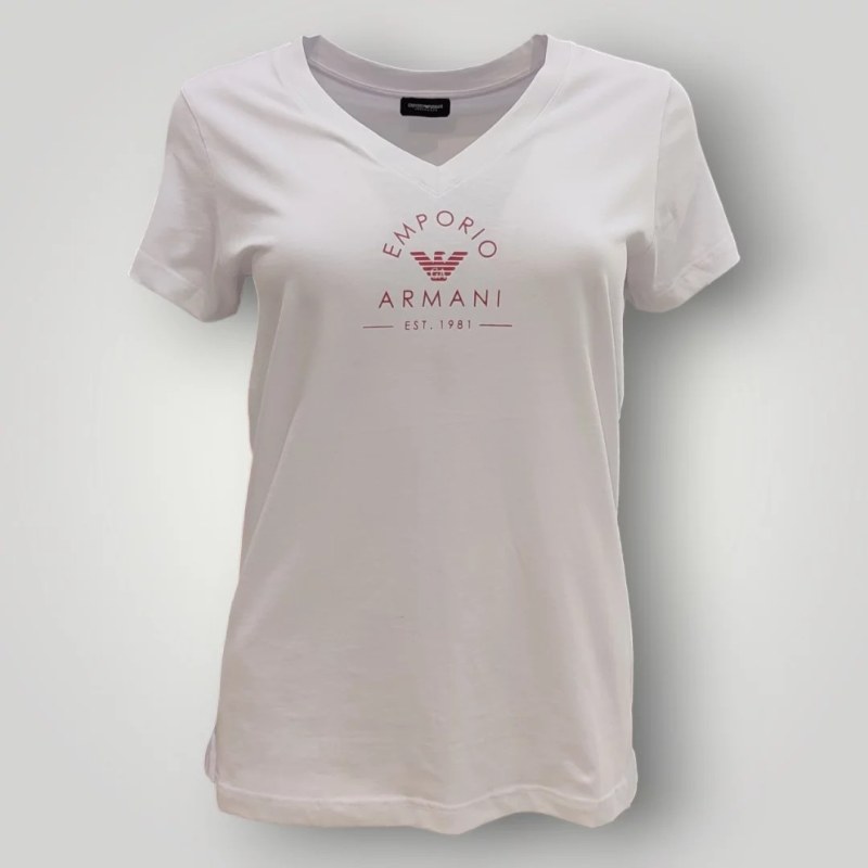 Dámské tričko 164722 4R227 00010 bílé - Emporio Armani - Dámské oblečení trika
