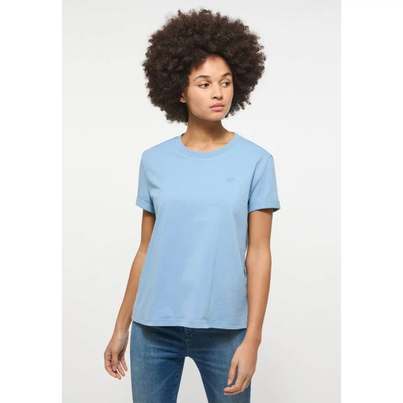 Dámské tričko Alina C Tee 1013387 5124 Jeans modrá - Mustang - Dámské oblečení trika