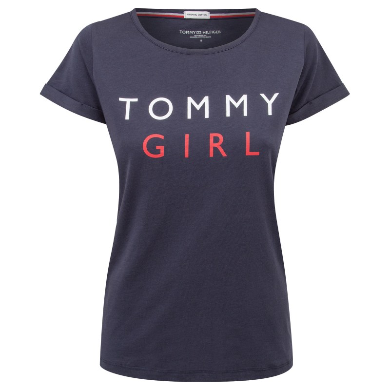 Dámské Tričko s krátkým rukávem UW0UW01619-416 - Tommy Hilfiger Dámské Tričko s krátkým rukávem UW0UW01619-416 - Tommy Hilfiger - Dámské oblečení trika