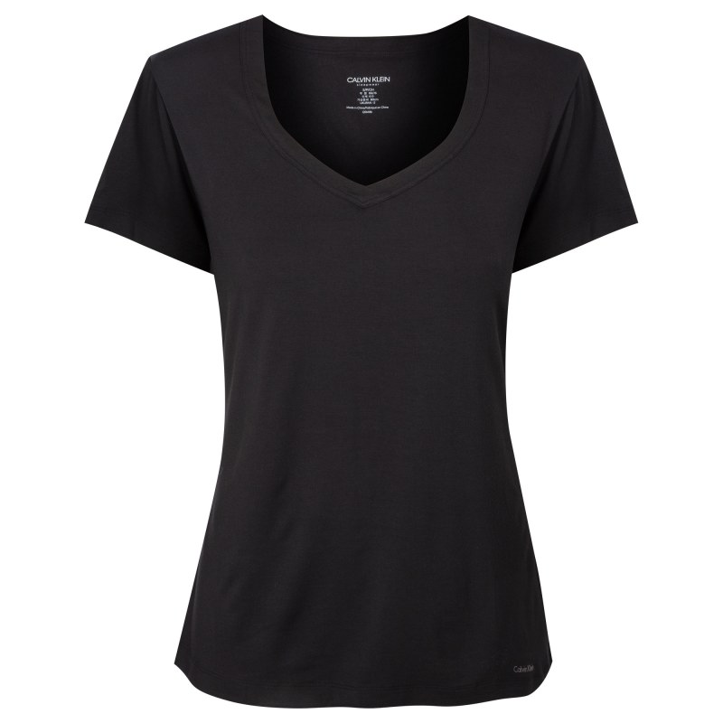 Dámské Tričko s krátkým rukávem QS6486E-001 - Calvin Klein Dámské Tričko s krátkým rukávem QS6486E-001 - Calvin Klein - Dámské oblečení trika