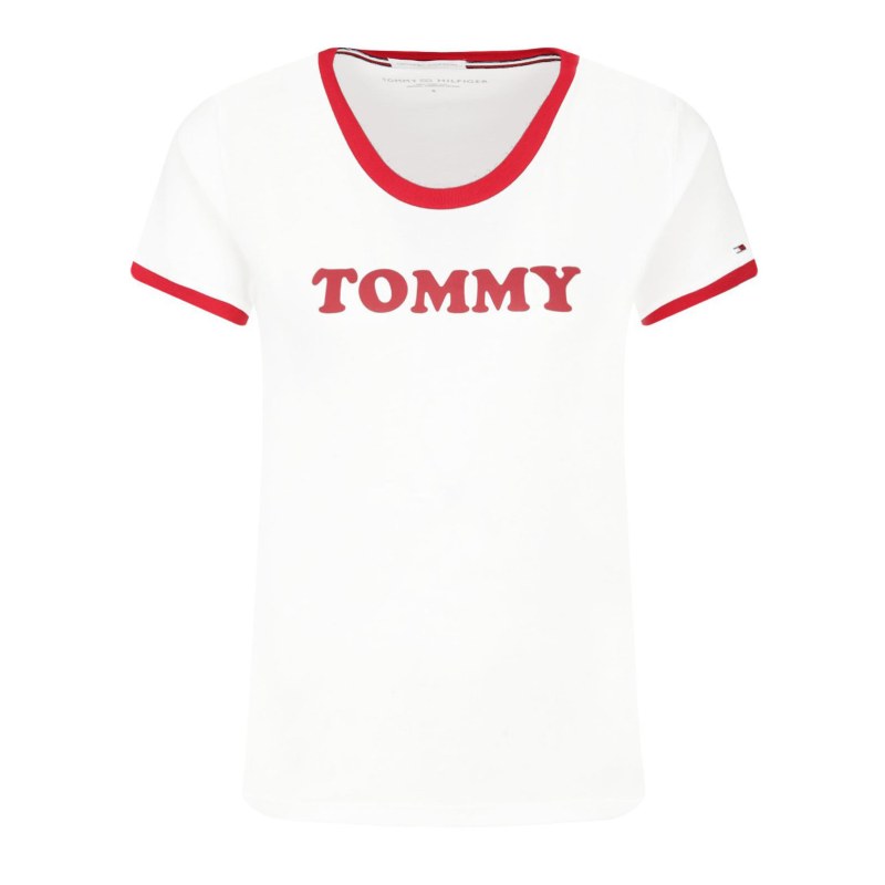 Dámské Tričko s krátkým rukávem UW0UW01905-100 - Tommy Hilfiger Dámské Tričko s krátkým rukávem UW0UW01905-100 - Tommy Hilfiger - Dámské oblečení trika