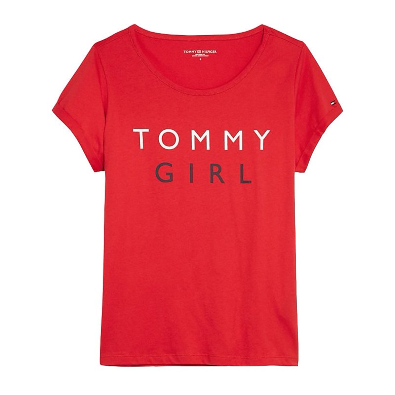 Dámské Tričko s krátkým rukávem UW0UW01619-611 - Tommy Hilfiger Dámské Tričko s krátkým rukávem UW0UW01619-611 - Tommy Hilfiger - Dámské oblečení trika