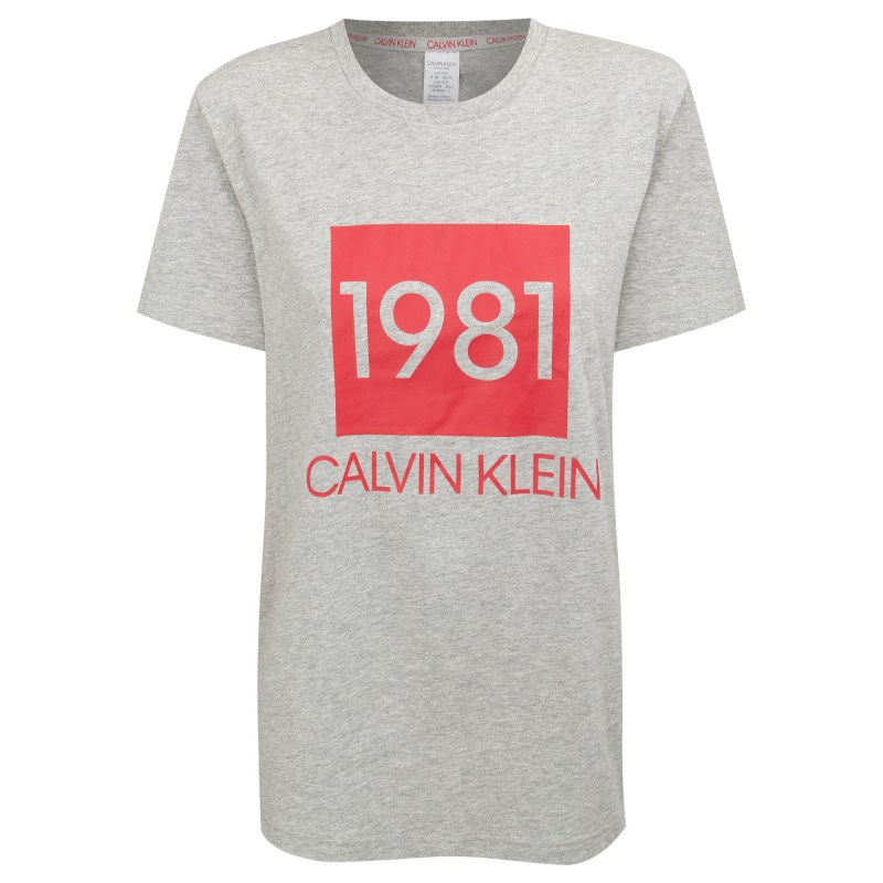 Dámské Tričko s krátkým rukávem QS6343E-020 - Calvin Klein Dámské Tričko s krátkým rukávem QS6343E-020 - Calvin Klein - Dámské oblečení trika