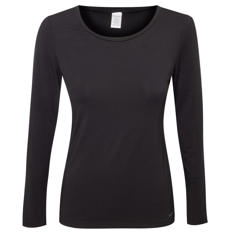 Dámské Tričko s dlouhým rukávem QS6162E - Calvin Klein Dámské Tričko s dlouhým rukávem QS6162E - Calvin Klein - Dámské oblečení trika
