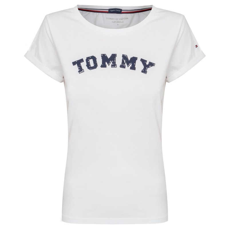 Dámské Tričko s krátkým rukávem UW0UW01315 - Tommy Hilfiger Dámské Tričko s krátkým rukávem UW0UW01315 - Tommy Hilfiger - Dámské oblečení trika