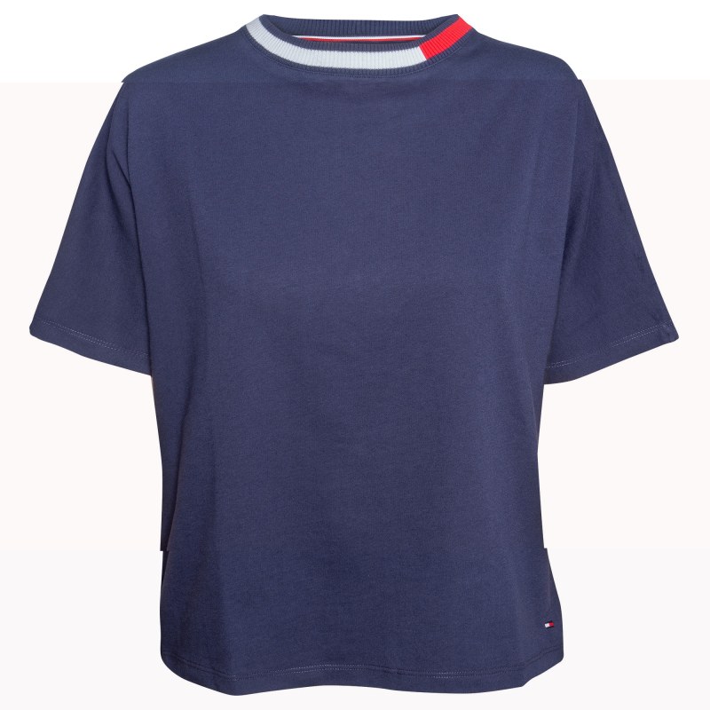 Dámské Tričko s krátkým rukávem UW0UW01621-416 - Tommy Hilfiger Dámské Tričko s krátkým rukávem UW0UW01621-416 - Tommy Hilfiger - Dámské oblečení trika