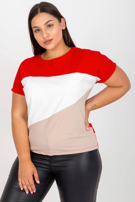 T-shirt plus size model 166733 Relevance - Dámské oblečení trika