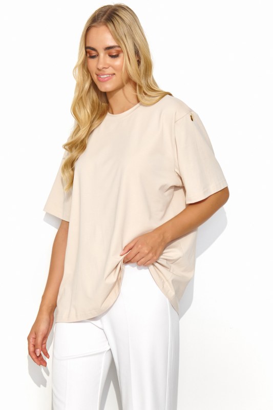 T-shirt model 192963 Makadamia T-shirt model 192963 Makadamia - Dámské oblečení trika