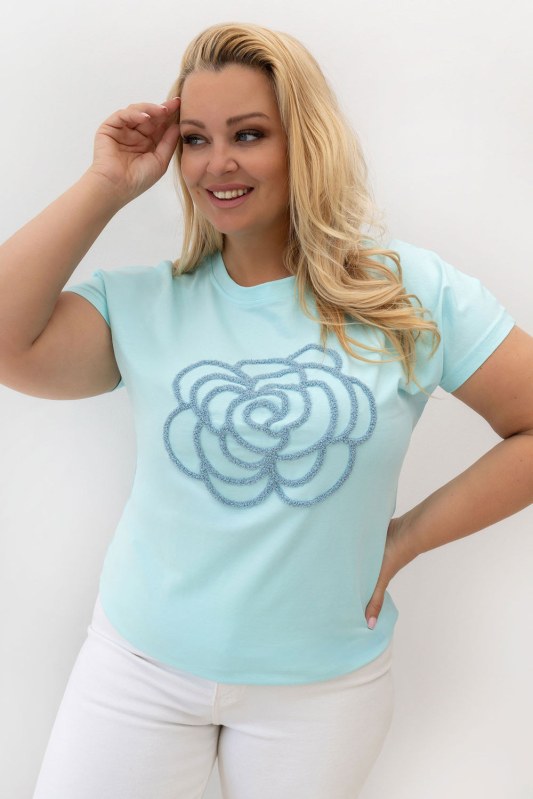 T-shirt plus size s květinovým vzorem model 230448 Relevance