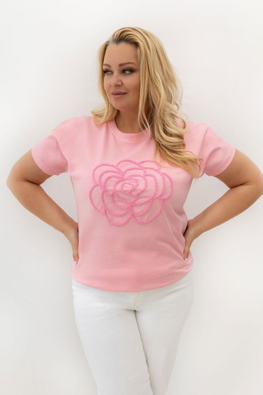 T-shirt plus size s květinovým vzorem model 230450 Relevance