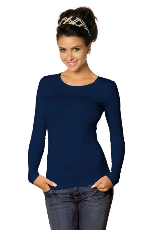 Dámské tričko Manati long dark blue plus - BABELL - Dámské oblečení trika