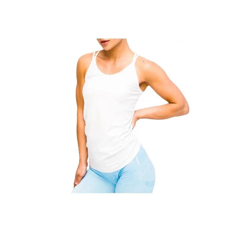 GymHero L.A Classic Basic Tee W WHITE-TEE tričko