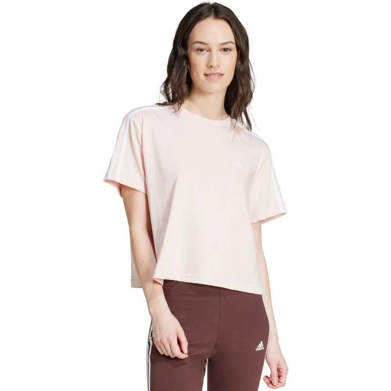 Tričko adidas Essentials 3-Stripes Single Jersey Crop Top W IY4227 - Dámské oblečení trika