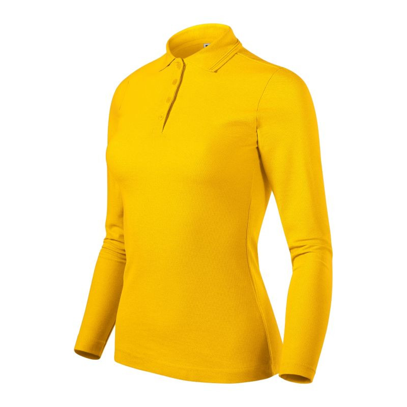 Dámské tričko Pique Polo LS (žluté)