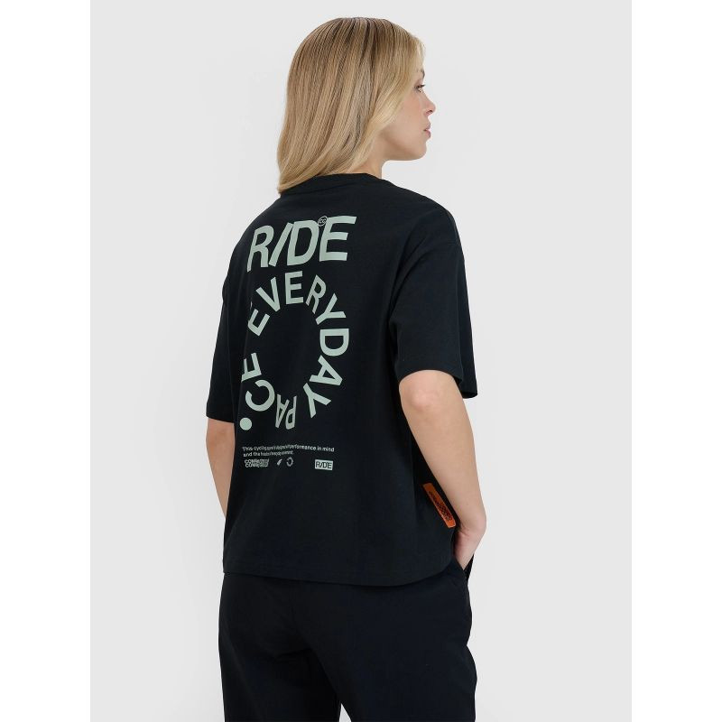 Dámské tričko oversize s potiskem 4F 4FWSS25TTSHF1993-20S