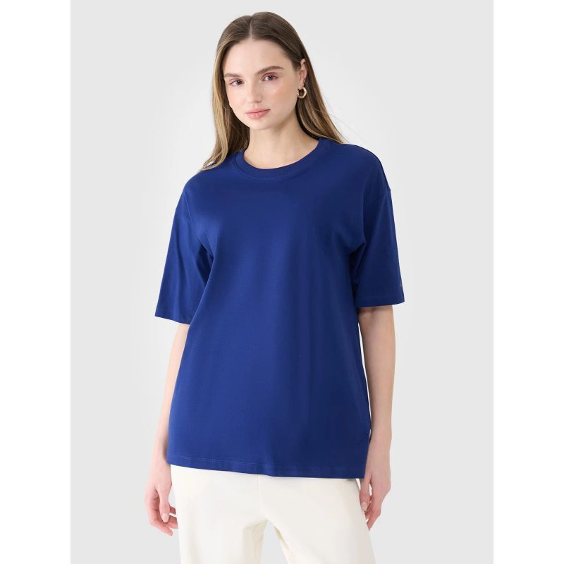 Dámské hladké tričko oversize 4F 4FRSS25TTSHF2694-31S - Dámské oblečení trika