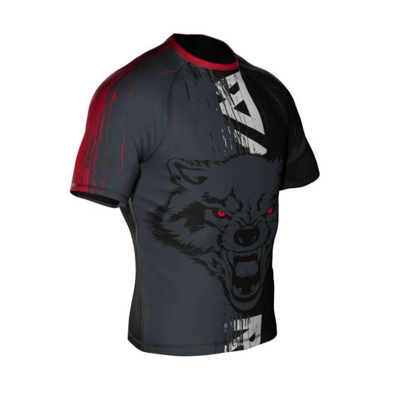 Kompresní tričko „Wolf“ Rashguard z&nbsp;materiálu DBX MORE DRY XL - Dámské oblečení trika