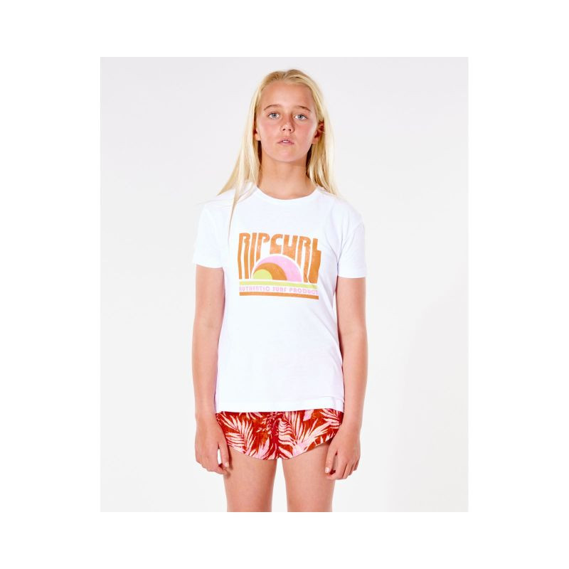 RIP CURL Surf Revival Tričko - Dívka - Bílé