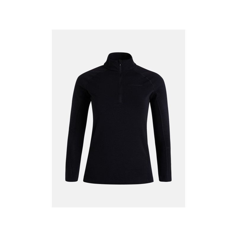 Peak Performance W Magic Half Zip termo tričko černé - Dámské oblečení trika