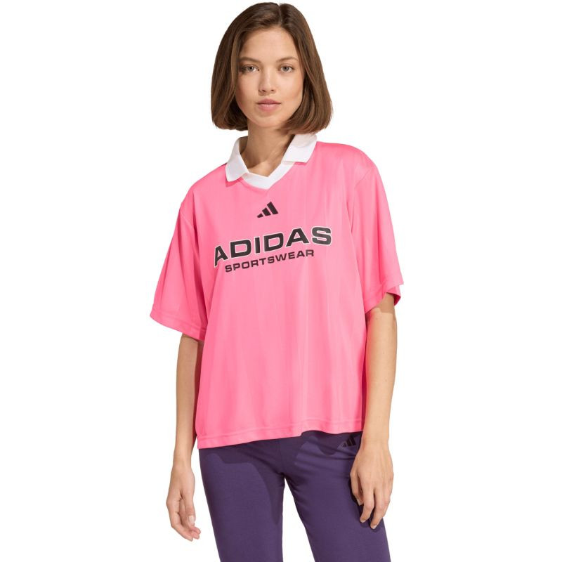 Dámské tričko Adidas Tiro Q4 v růžové barvě JN2747