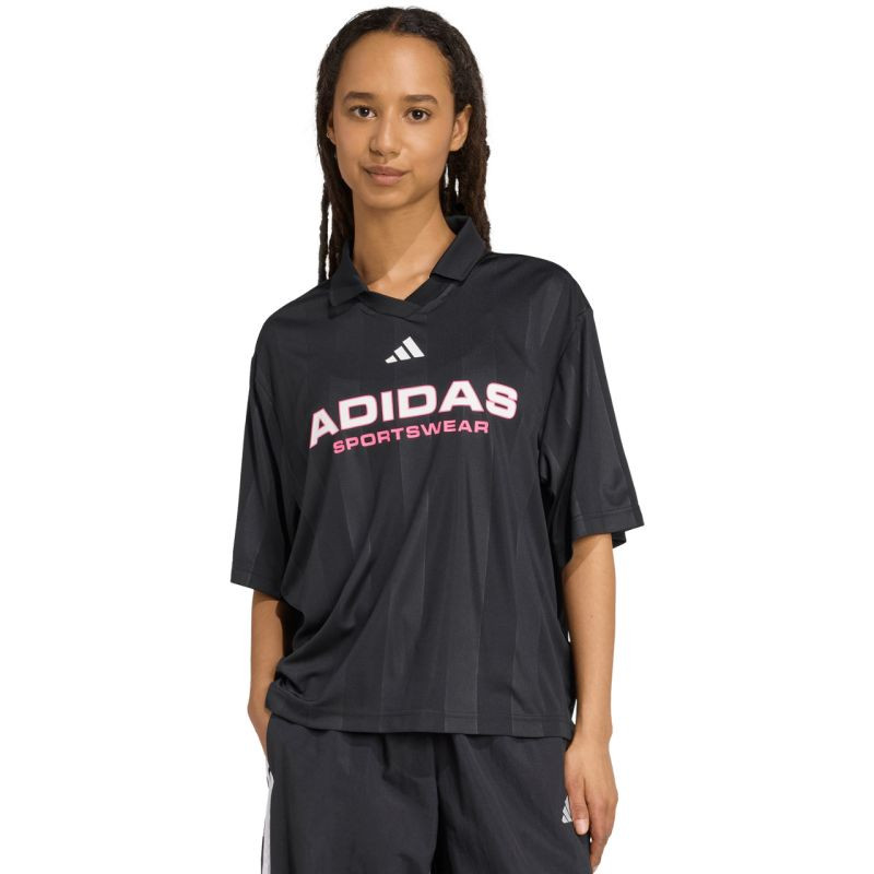 Dámské tričko adidas Tiro Q4 Polo černé JN2749 - Dámské oblečení trika