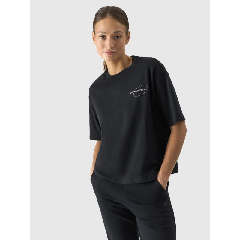 Dámské tričko oversize s&nbsp;potiskem 4F 4FRSS24TTSHF2089-20S - Dámské oblečení trika