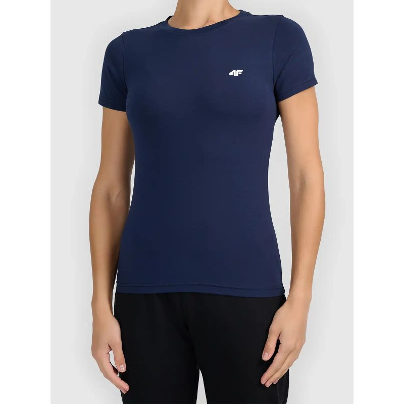 Dámské tričko slim z&nbsp;kolekce Basic značky 4F 4FWMM00TTSHF3306-31S - Dámské oblečení trika
