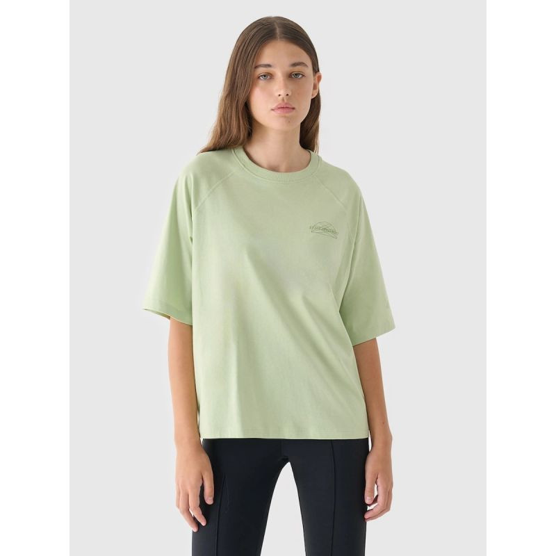 Dámské tričko oversize s potiskem 4F 4FRAW24TTSHF2583-44S